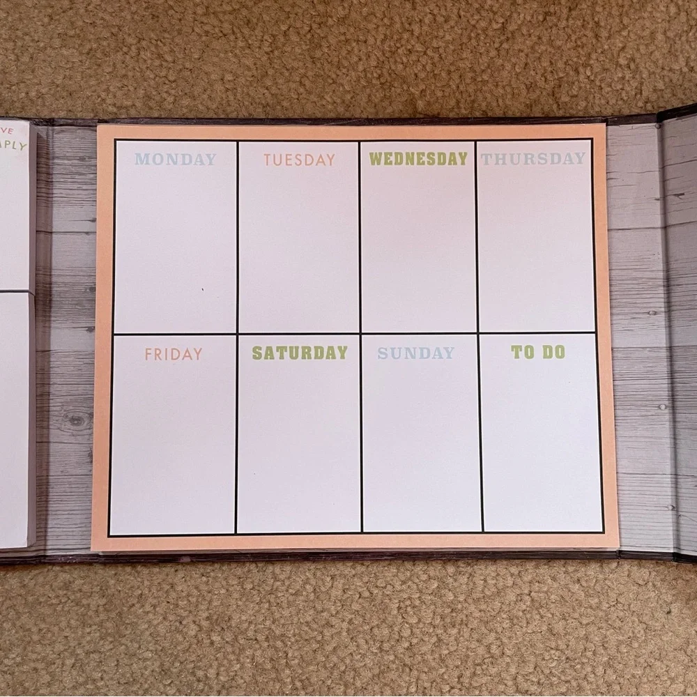 NWOT Set of 2 Office School Preppy Celestial Work Sticky Note Planner Notebook